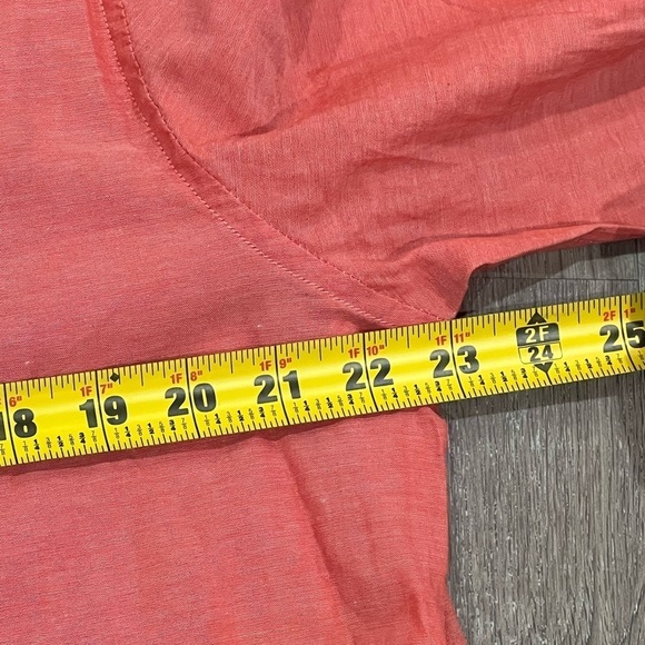 NWT John Varvatos Size Large Orange 100% Lightweight Cotton Beach Vacation Shirt - Picture 10 of 12